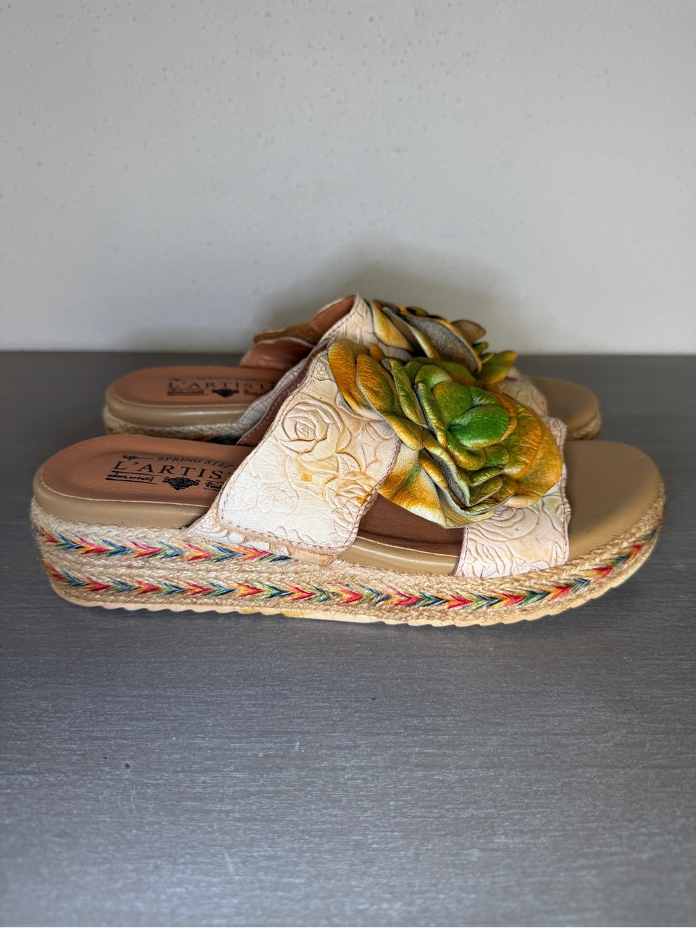 L’Artiste Balharbor Women’s Sandals Size 10-10.5 Leather Boho Comfort Shoes - Picture 3 of 11